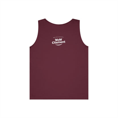 WoWcitement Unisex Cotton Tank Top - Fun Summer Wear, Gift for Friends, Motivational Apparel, Casual Day Out, Beach Wear, Workout Top