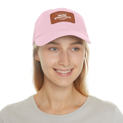 WoWcitement Stylish Dad Hat with Leather Patch - Perfect Gift for Dads, Casual Wear, Outdoor Activities, Festivals, and Everyday Style