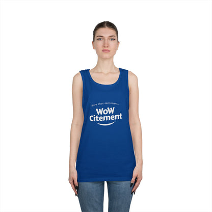 WoWcitement Unisex Cotton Tank Top - Fun Summer Wear, Gift for Friends, Motivational Apparel, Casual Day Out, Beach Wear, Workout Top