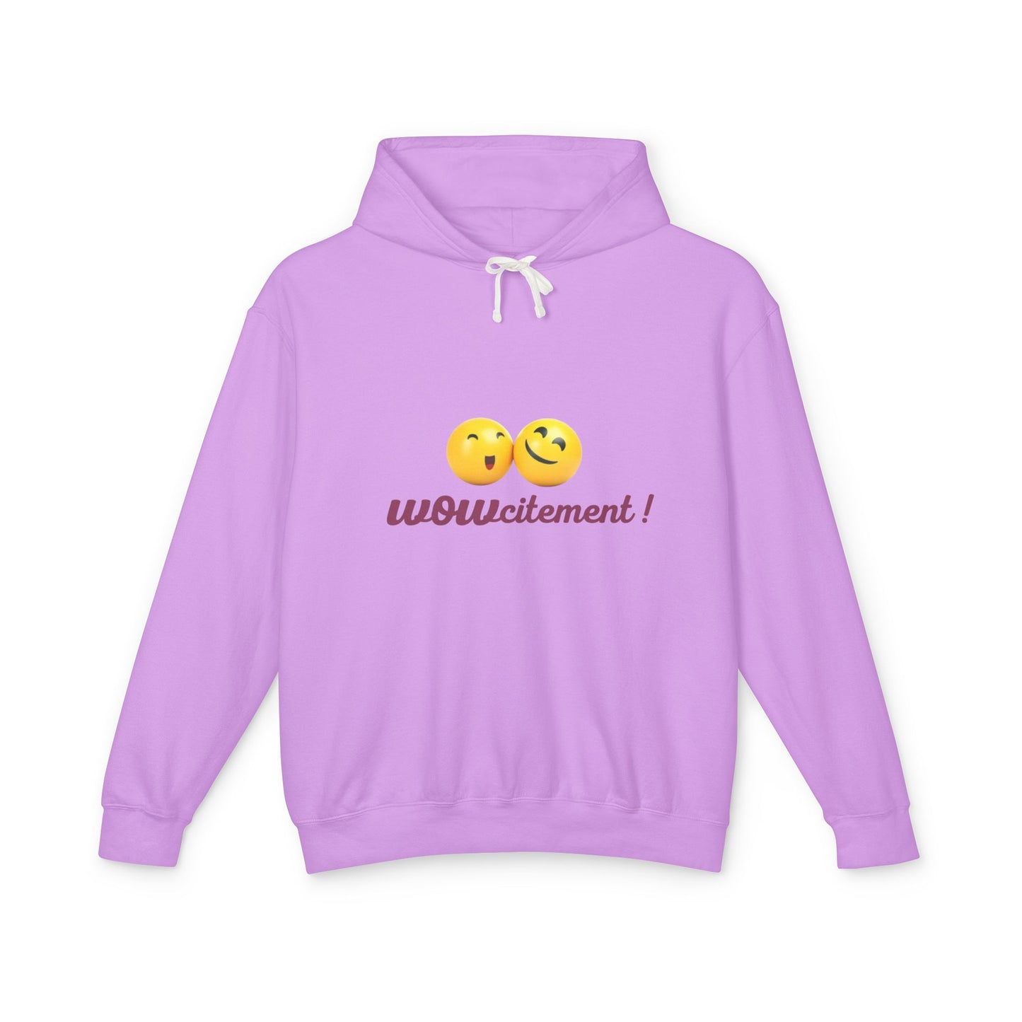 Wowcitement Unisex Lightweight Hooded Sweatshirt