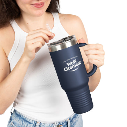 Wowcitement Insulated Travel Mug - Perfect for Coffee Lovers, On-the-Go Hydration, Gift for Travelers, BPA-Free, 40oz