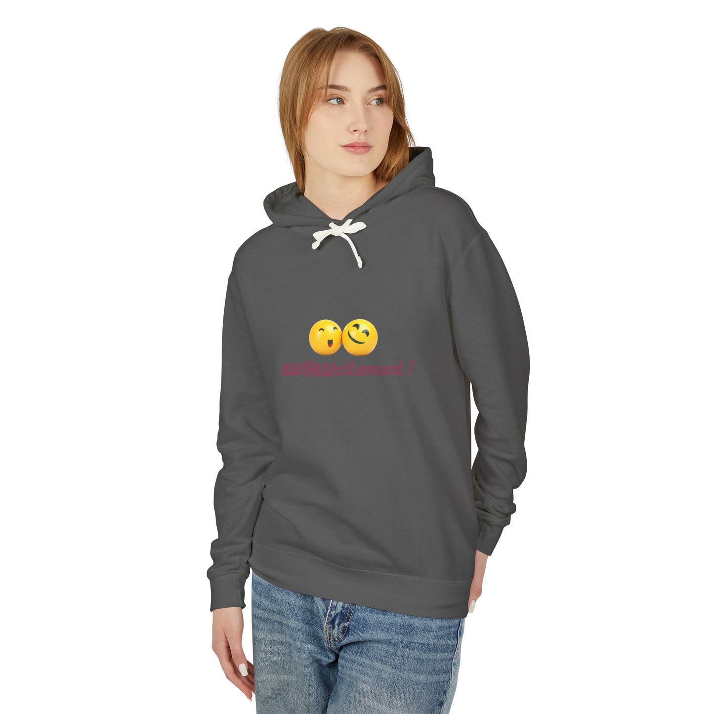 Wowcitement Unisex Lightweight Hooded Sweatshirt