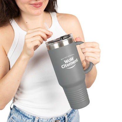Wowcitement Insulated Travel Mug - Perfect for Coffee Lovers, On-the-Go Hydration, Gift for Travelers, BPA-Free, 40oz