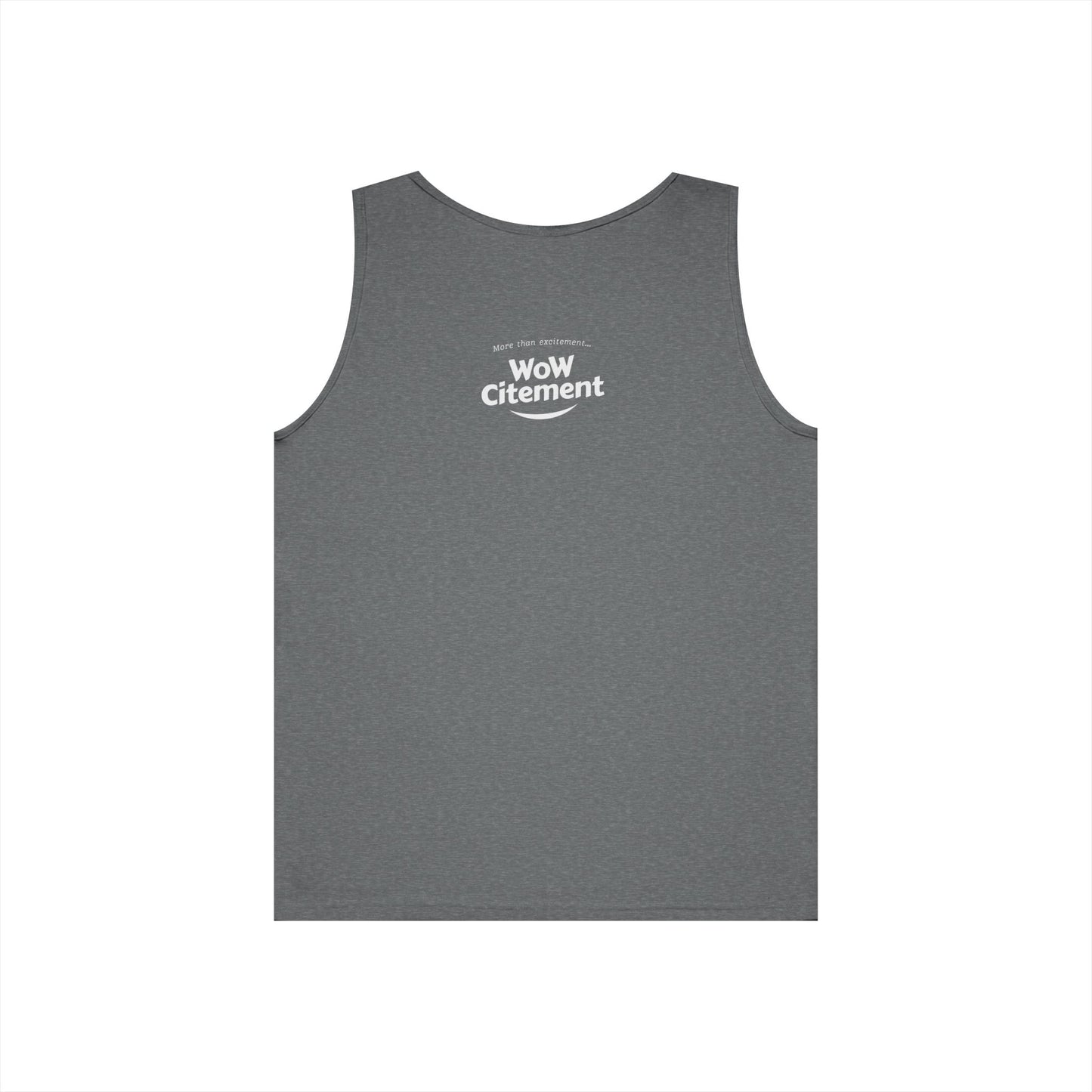 WoWcitement Unisex Cotton Tank Top - Fun Summer Wear, Gift for Friends, Motivational Apparel, Casual Day Out, Beach Wear, Workout Top