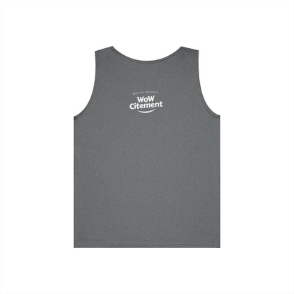 WoWcitement Unisex Cotton Tank Top - Fun Summer Wear, Gift for Friends, Motivational Apparel, Casual Day Out, Beach Wear, Workout Top