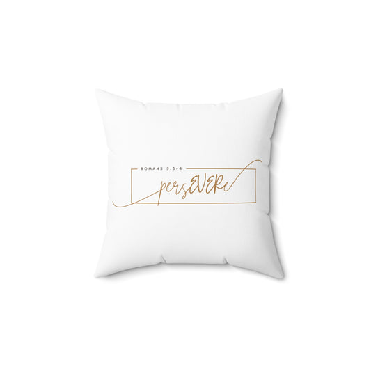 Persevere Spun Polyester Square Pillow