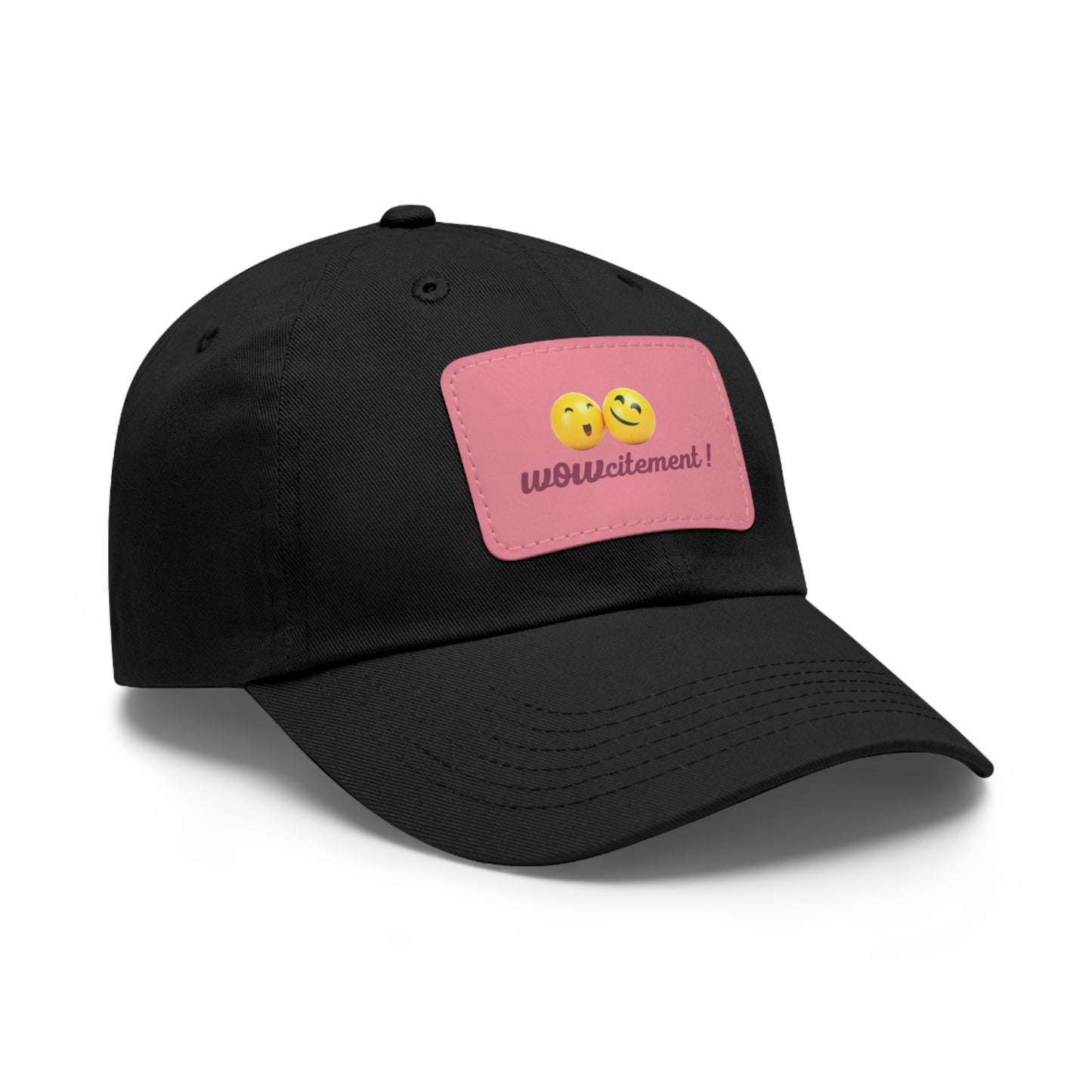 Wowcitement Dad Hat with Leather Patch (Rectangle)