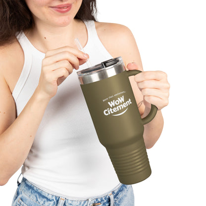 Wowcitement Insulated Travel Mug - Perfect for Coffee Lovers, On-the-Go Hydration, Gift for Travelers, BPA-Free, 40oz