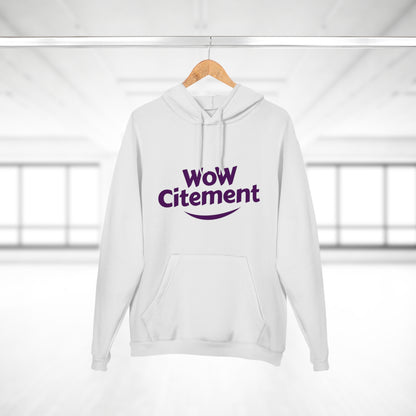 Funny Unisex Pullover Hoodie with 'Wow Ciment' Design - Perfect for Casual Wear & Gift