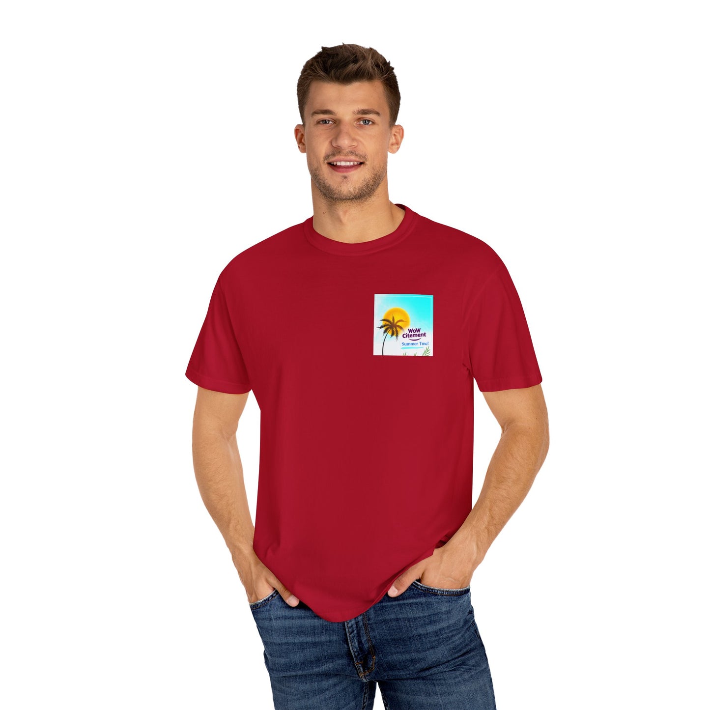 WOWcitement Summer Vibes T-Shirt, Relaxed Fit Tee, Beachwear, Vacation Shirt, Festival Apparel, Gift for Beach Lovers