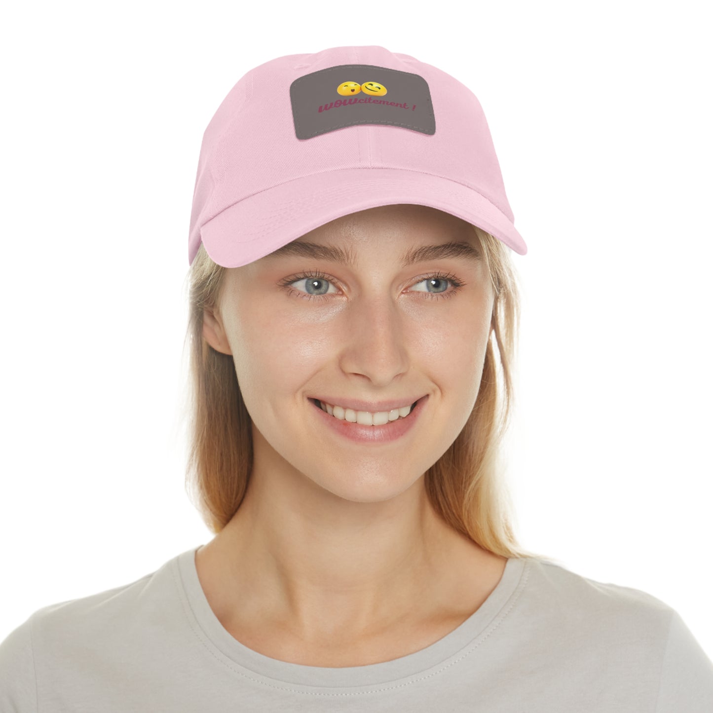 Wowcitement Dad Hat with Leather Patch (Rectangle)