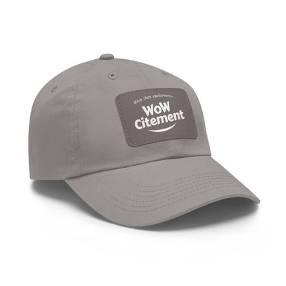 WoWcitement Stylish Dad Hat with Leather Patch - Perfect Gift for Dads, Casual Wear, Outdoor Activities, Festivals, and Everyday Style