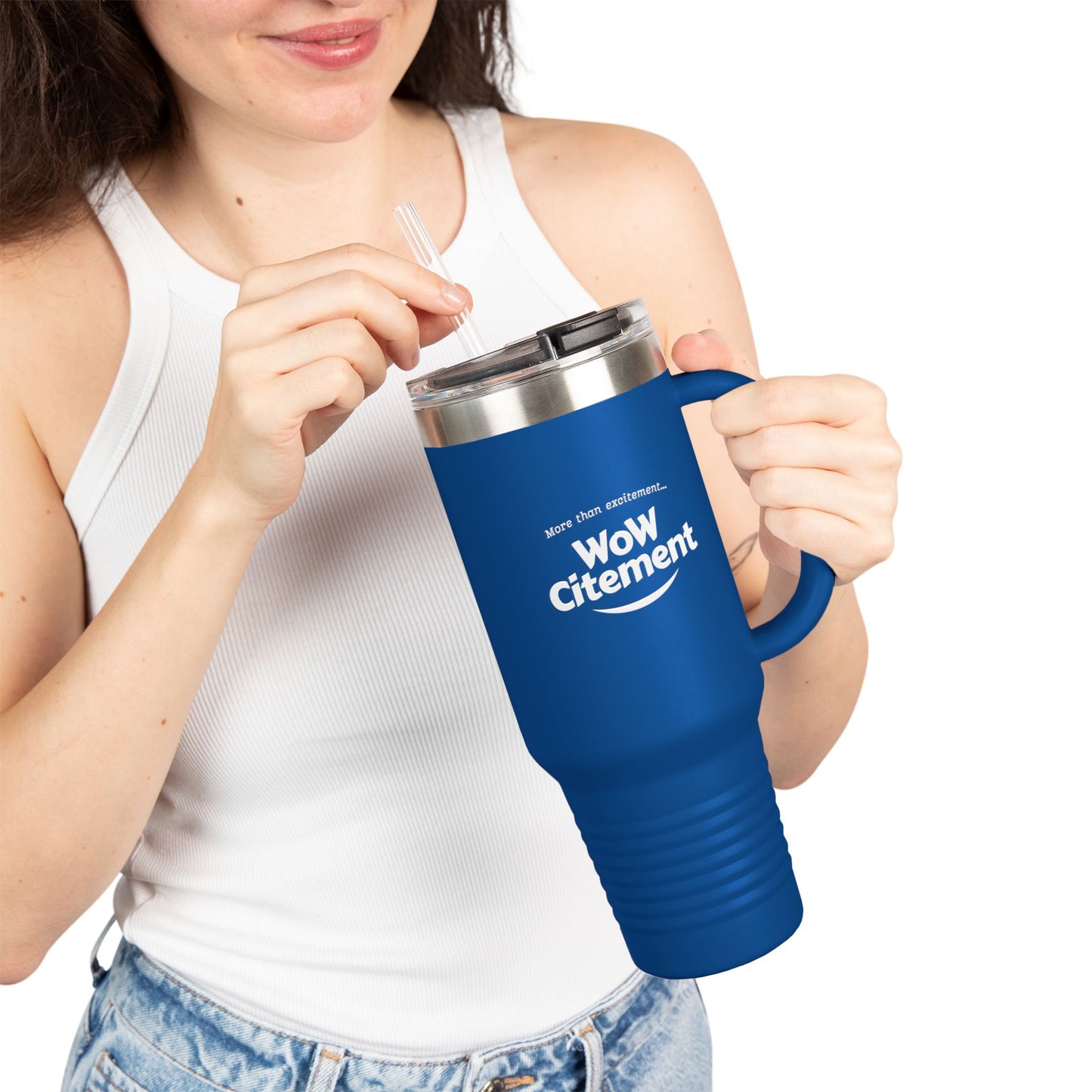 Wowcitement Insulated Travel Mug - Perfect for Coffee Lovers, On-the-Go Hydration, Gift for Travelers, BPA-Free, 40oz
