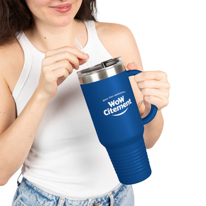 Wowcitement Insulated Travel Mug - Perfect for Coffee Lovers, On-the-Go Hydration, Gift for Travelers, BPA-Free, 40oz