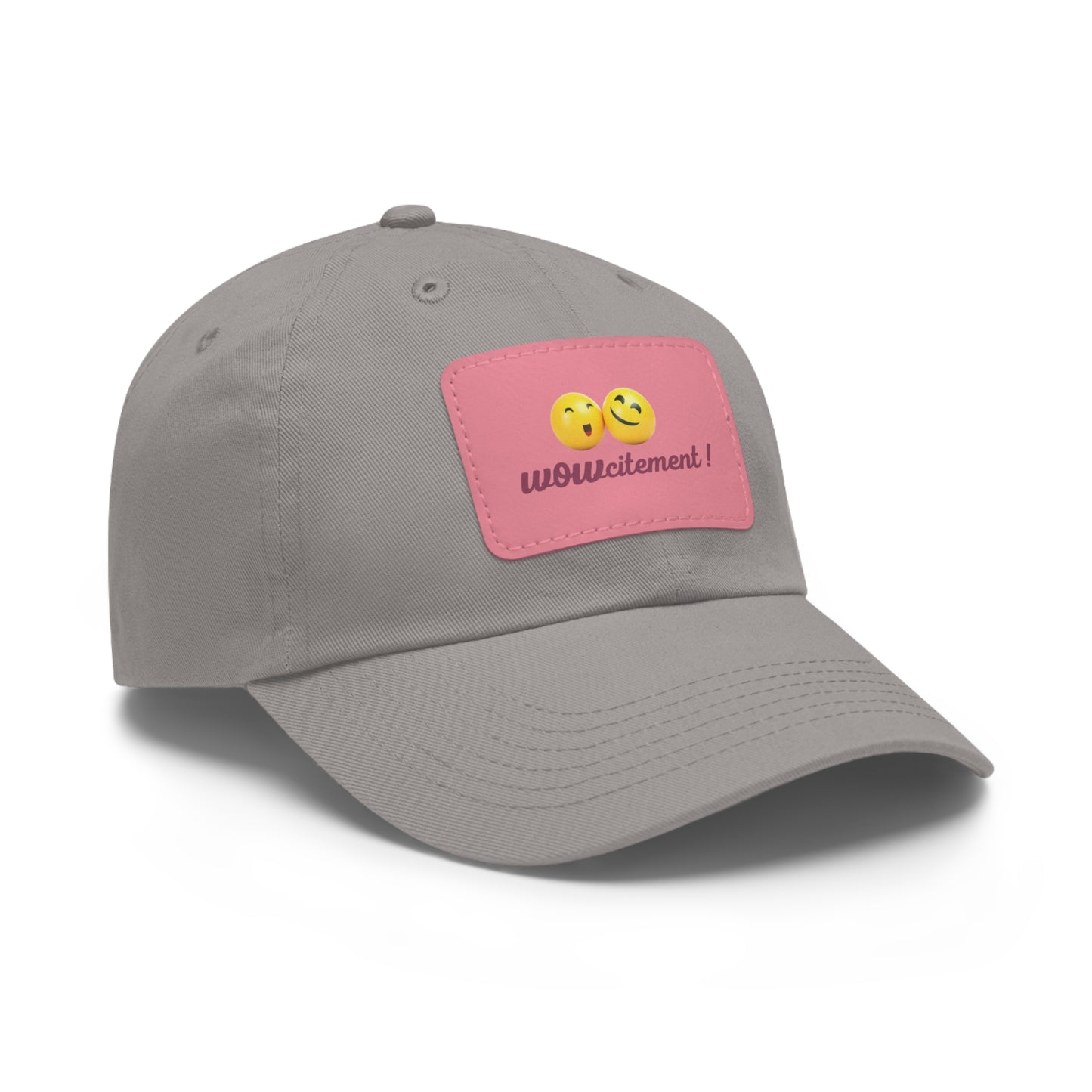 Wowcitement Dad Hat with Leather Patch (Rectangle)