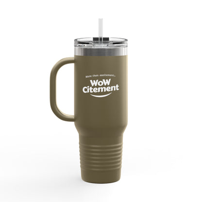 Wowcitement Insulated Travel Mug - Perfect for Coffee Lovers, On-the-Go Hydration, Gift for Travelers, BPA-Free, 40oz