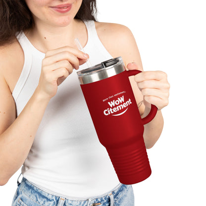 Wowcitement Insulated Travel Mug - Perfect for Coffee Lovers, On-the-Go Hydration, Gift for Travelers, BPA-Free, 40oz