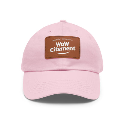 WoWcitement Stylish Dad Hat with Leather Patch - Perfect Gift for Dads, Casual Wear, Outdoor Activities, Festivals, and Everyday Style