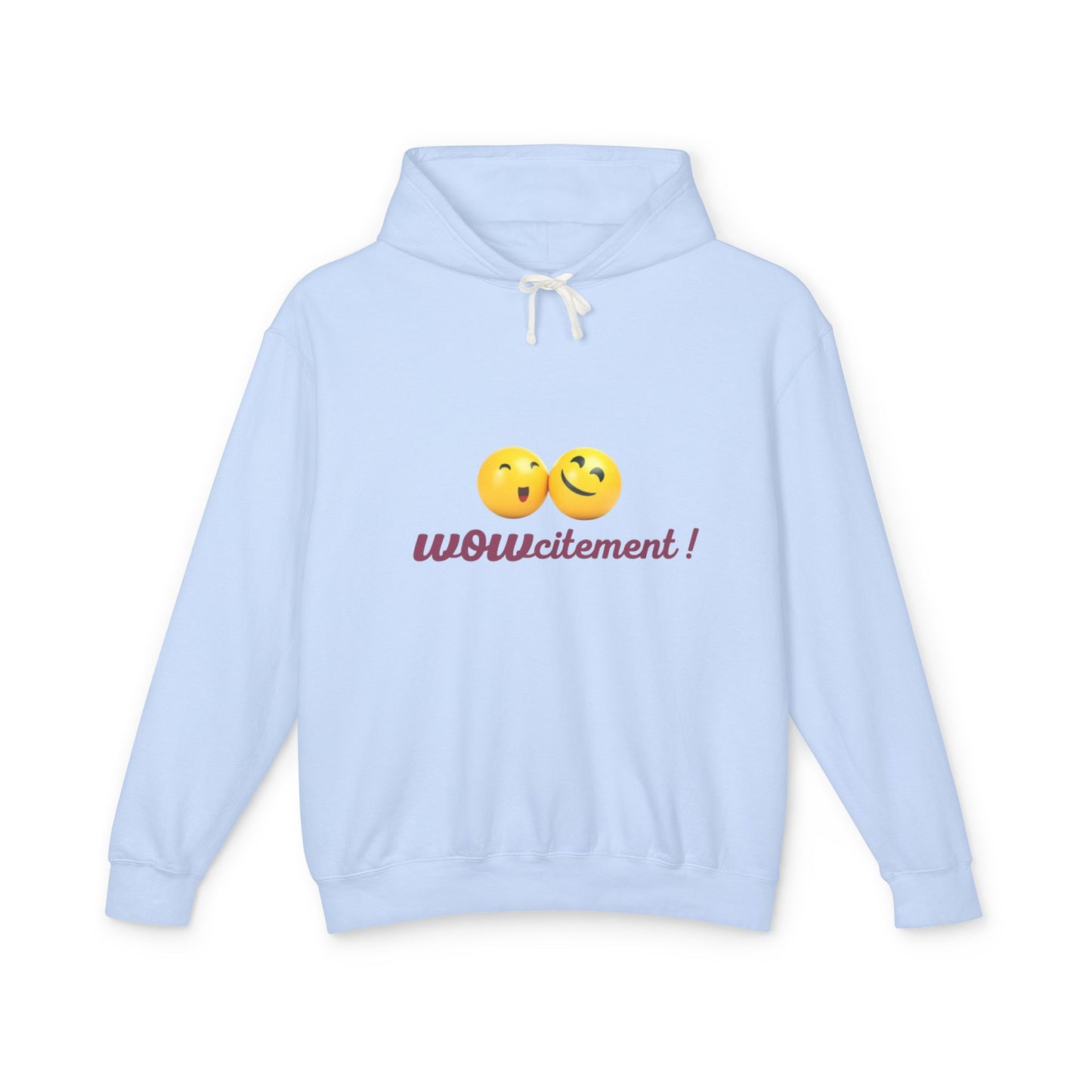 Wowcitement Unisex Lightweight Hooded Sweatshirt