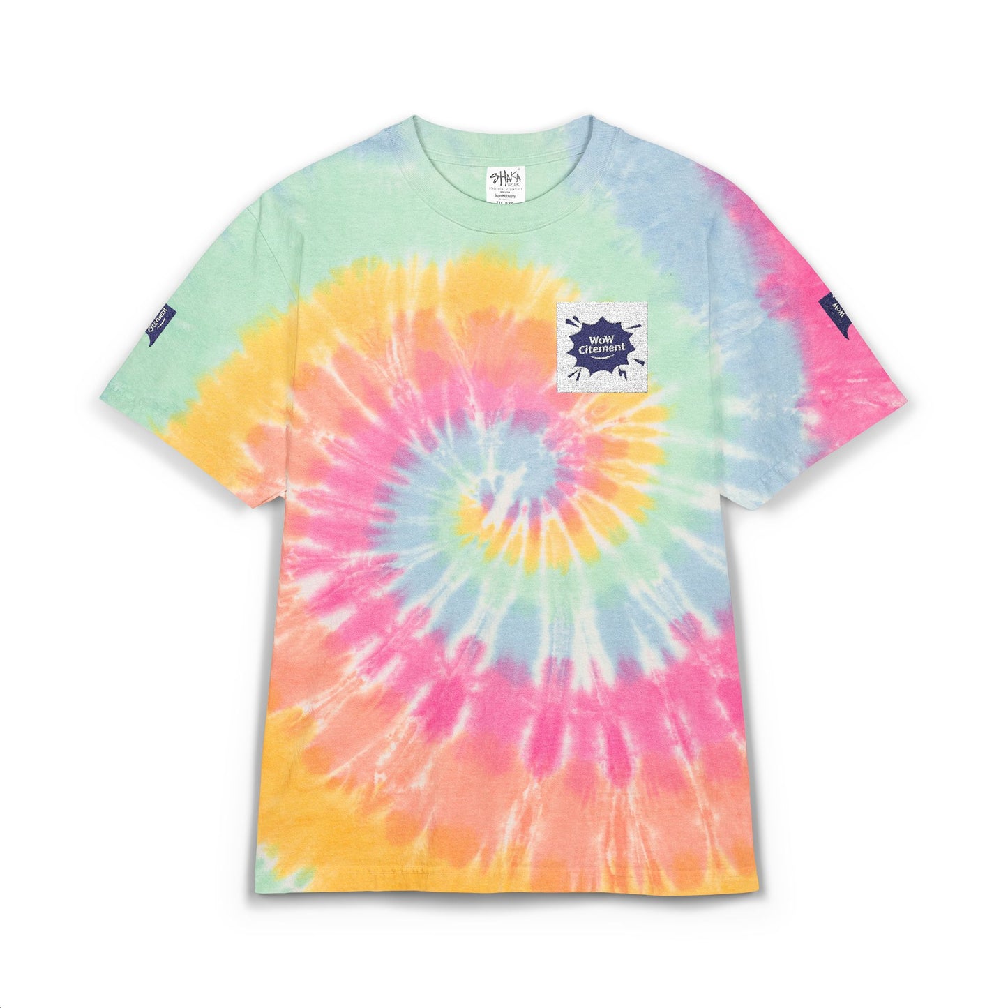 Oversized Tie-Dye T-Shirt (Embroidery) with Wowcitement