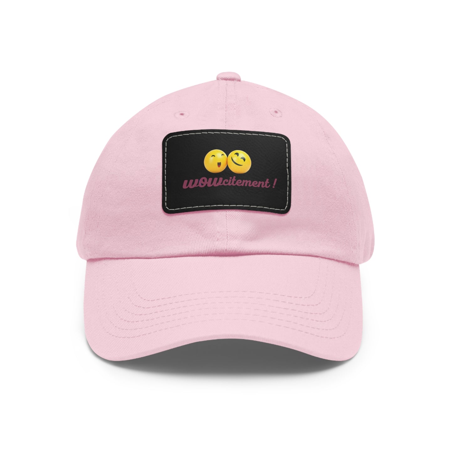 Wowcitement Dad Hat with Leather Patch (Rectangle)