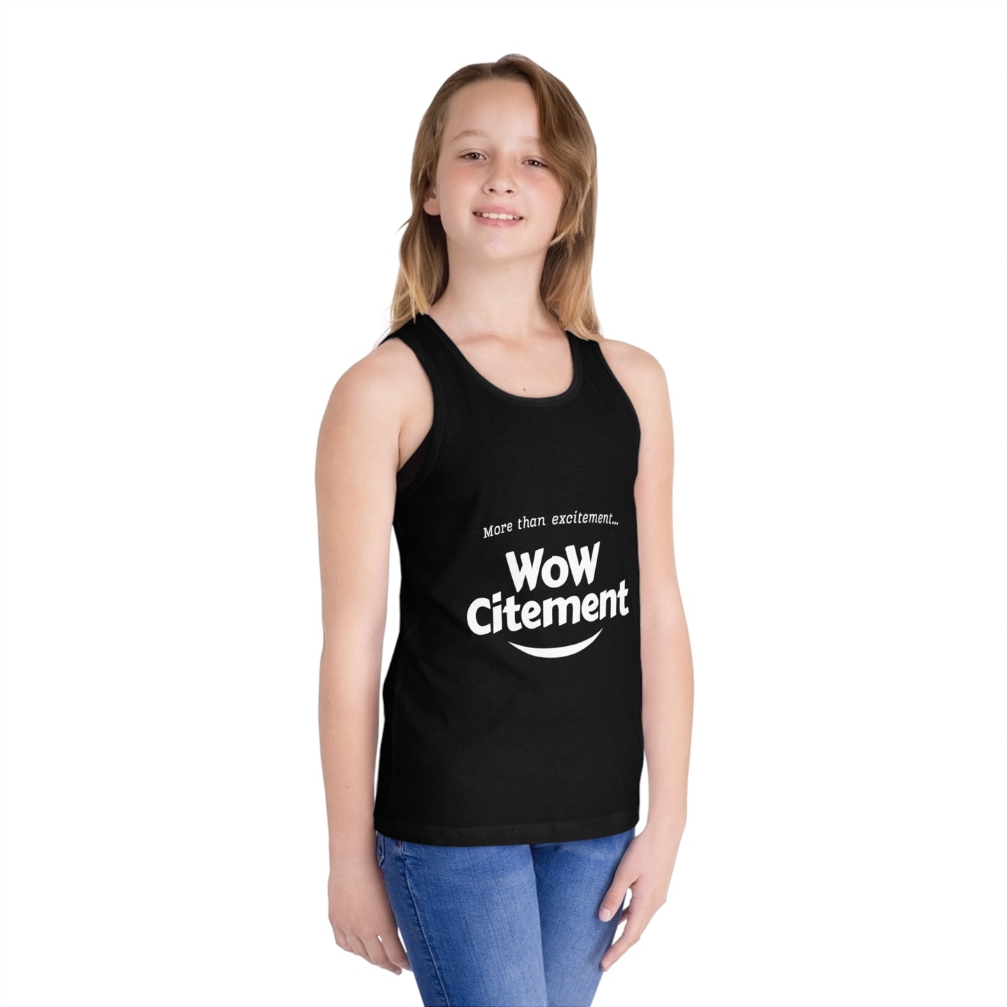 Wowcitement Kid's Jersey Tank Top - Fun Summer Tee, Birthday Gift, Playwear, Casual Outfit, Activewear for Kids