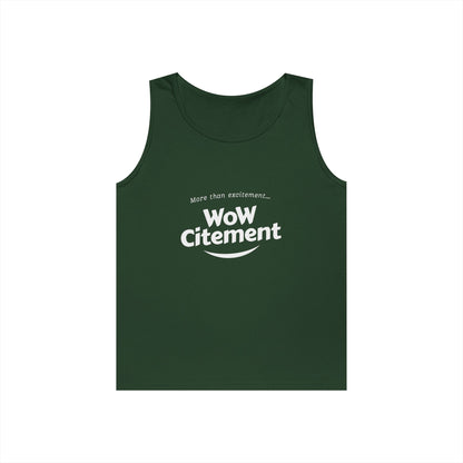 WoWcitement Unisex Cotton Tank Top - Fun Summer Wear, Gift for Friends, Motivational Apparel, Casual Day Out, Beach Wear, Workout Top