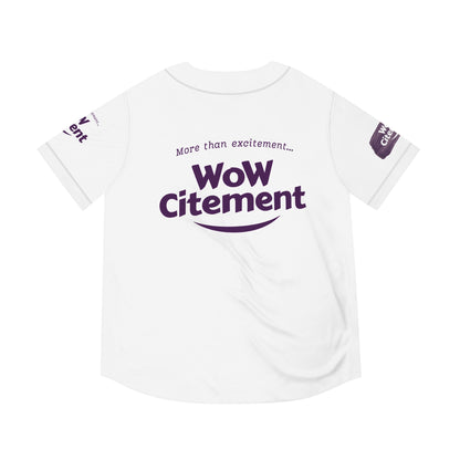 WoWcitement Men's Baseball Jersey - Fun Sportswear, Casual Team Apparel, Gift for Baseball Lovers, Perfect for Game Days, Stylish Sports Fan Gear