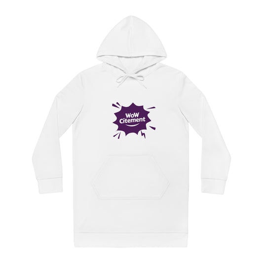 Wowcitement Trendy Women's Hoodie Dress, Casual Streetwear, Gift for Her, Cozy Loungewear, Unique Fashion Statement, Perfect for Fall/Winter