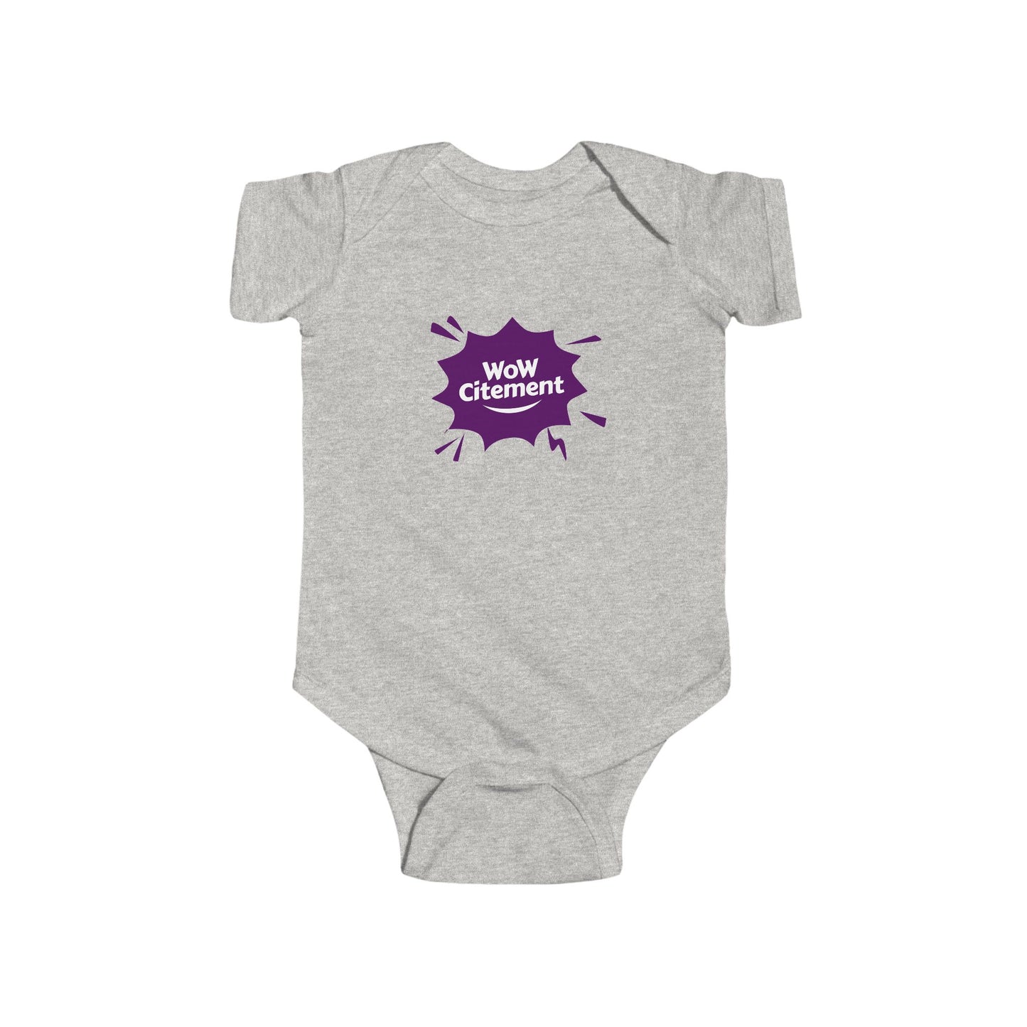 Infant Bodysuit with WoW Citement Design, Baby Gift, Cute Baby Clothes, Newborn Outfit, Fun Baby Shower Gift