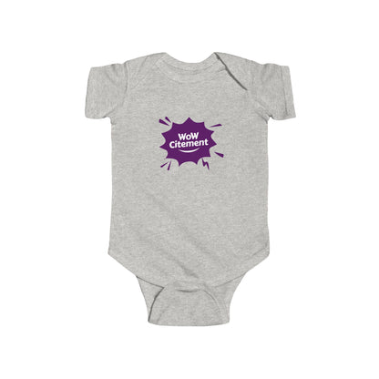 Infant Bodysuit with WoW Citement Design, Baby Gift, Cute Baby Clothes, Newborn Outfit, Fun Baby Shower Gift