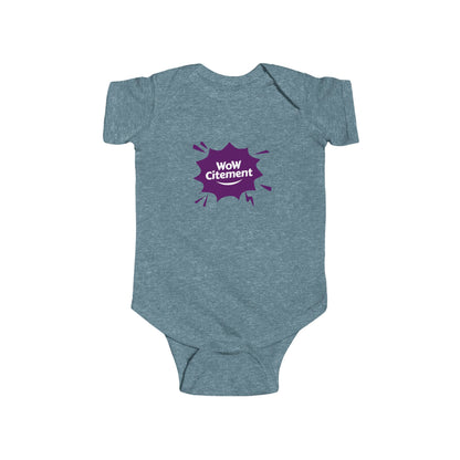 Infant Bodysuit with WoW Citement Design, Baby Gift, Cute Baby Clothes, Newborn Outfit, Fun Baby Shower Gift