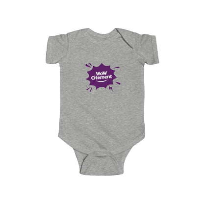 Infant Bodysuit with WoW Citement Design, Baby Gift, Cute Baby Clothes, Newborn Outfit, Fun Baby Shower Gift