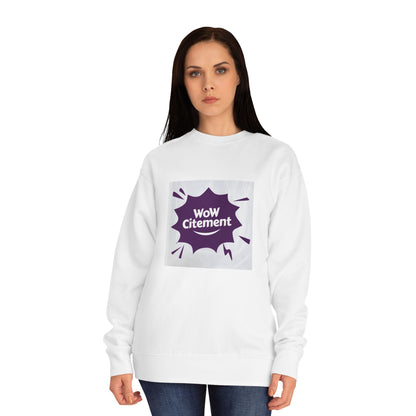 WoWcitement Sweatshirt, Cozy eco-friendly Apparel, Gift for Friends, Perfect for Inspiration, Seasonal Casual Wear