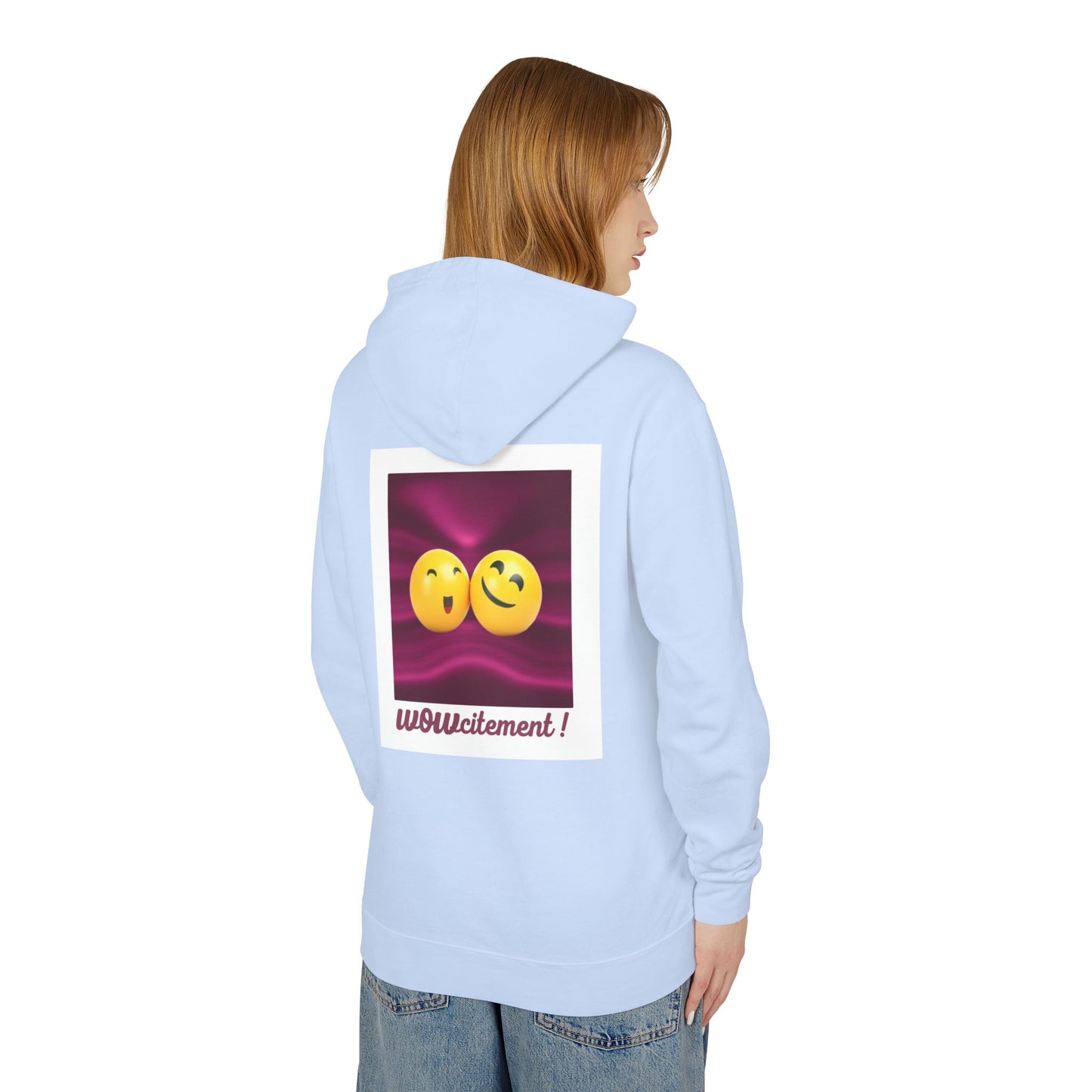 Wowcitement Unisex Lightweight Hooded Sweatshirt