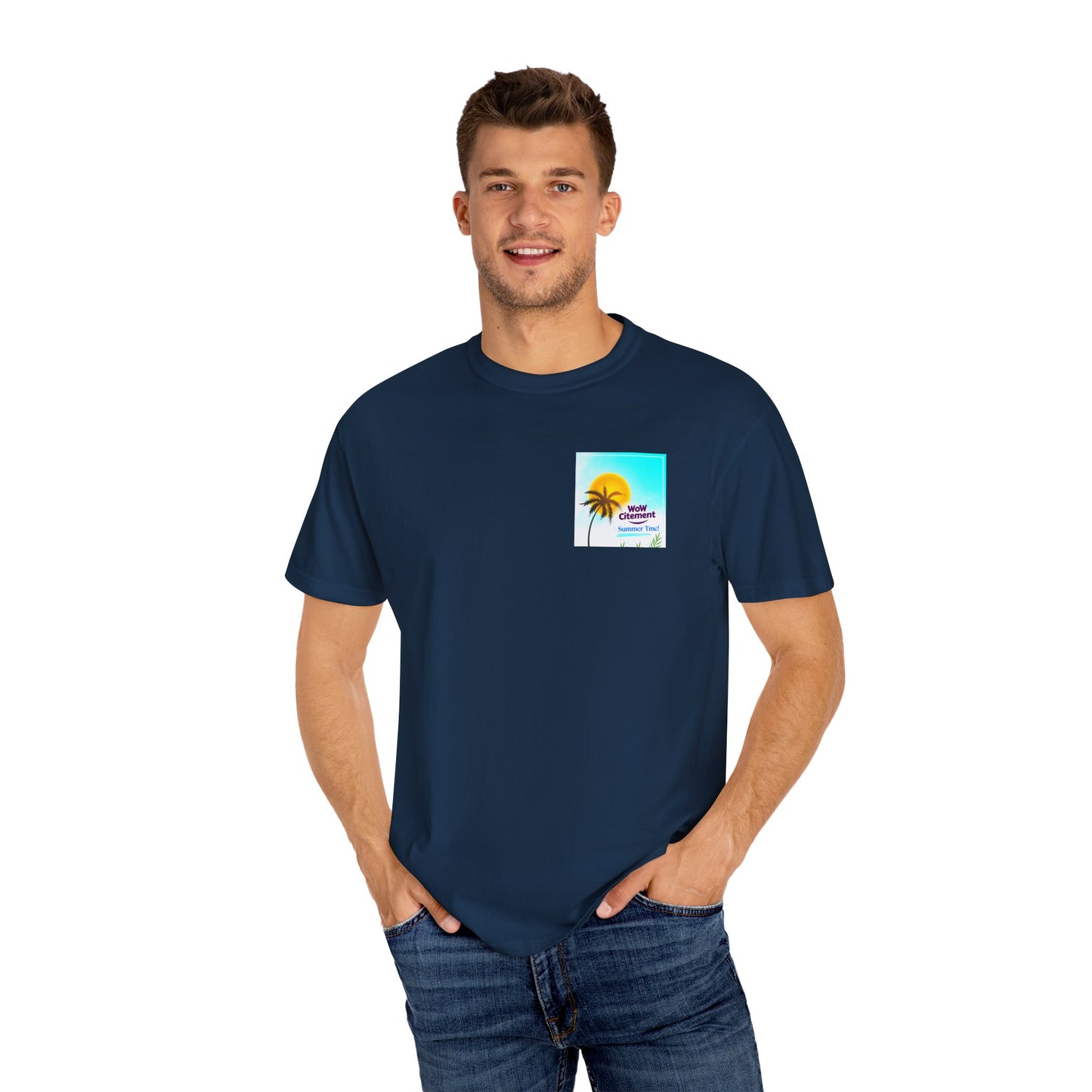 WOWcitement Summer Vibes T-Shirt, Relaxed Fit Tee, Beachwear, Vacation Shirt, Festival Apparel, Gift for Beach Lovers