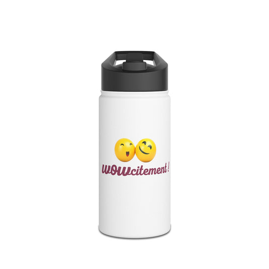 Wowcitement Stainless Steel Water Bottle, Standard Lid