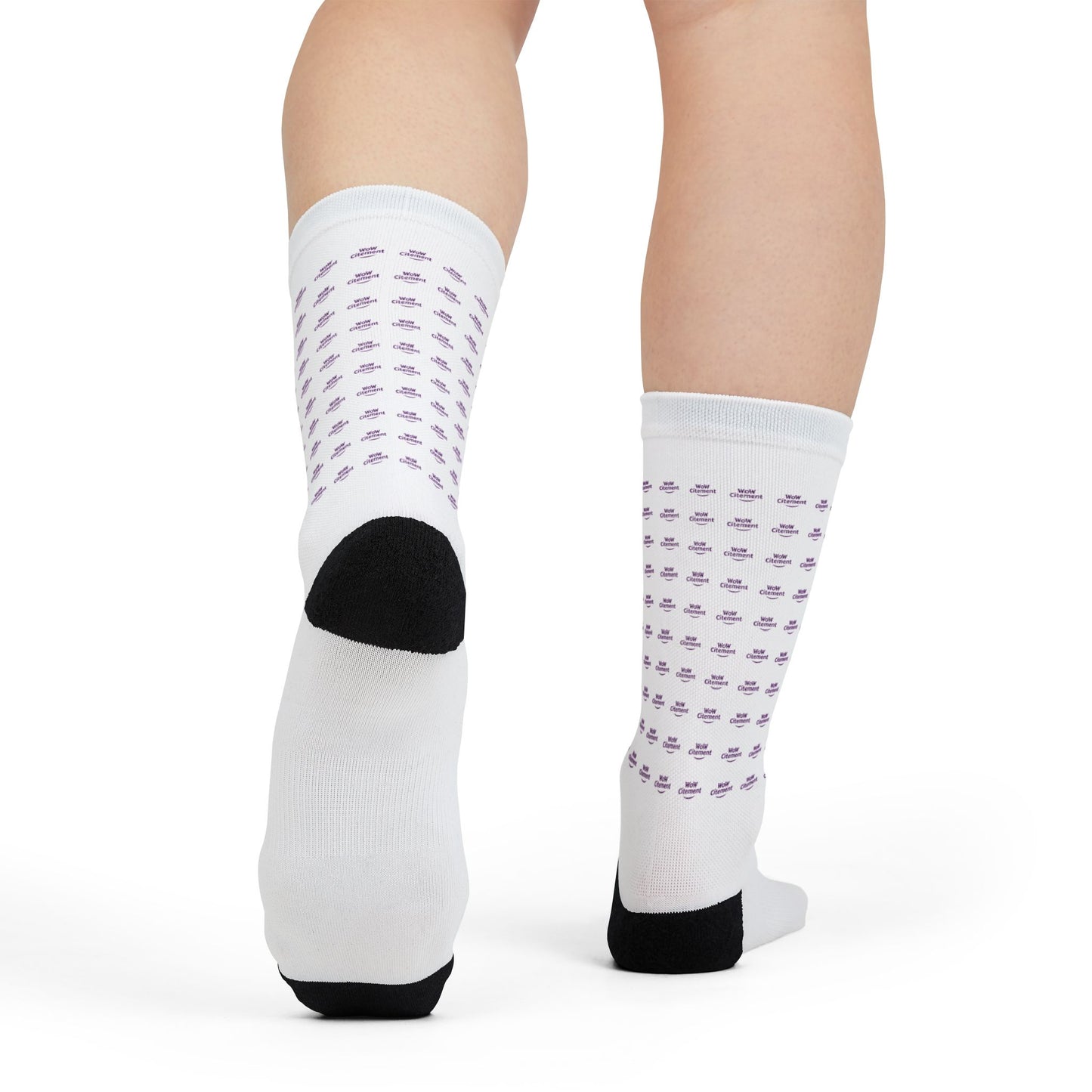 Wowcitement Patterned Crew Socks for Everyday Wear, Gift for Him/Her, Casual Fashion Addition, Unique Sock Gift, Sublimation Dress Socks