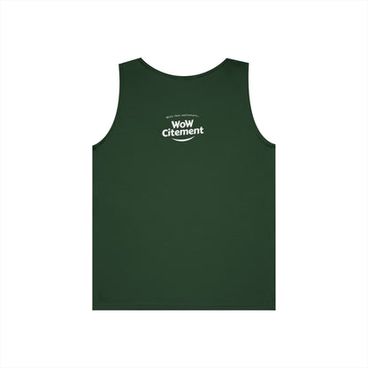WoWcitement Unisex Cotton Tank Top - Fun Summer Wear, Gift for Friends, Motivational Apparel, Casual Day Out, Beach Wear, Workout Top