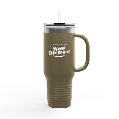 Wowcitement Insulated Travel Mug - Perfect for Coffee Lovers, On-the-Go Hydration, Gift for Travelers, BPA-Free, 40oz