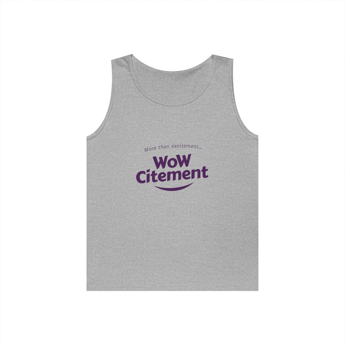 WoWcitement Unisex Cotton Tank Top - Fun Summer Wear, Gift for Friends, Motivational Apparel, Casual Day Out, Beach Wear, Workout Top