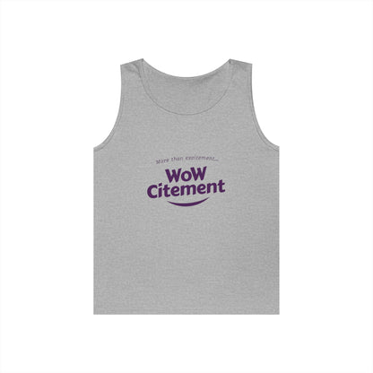 WoWcitement Unisex Cotton Tank Top - Fun Summer Wear, Gift for Friends, Motivational Apparel, Casual Day Out, Beach Wear, Workout Top