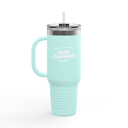 Wowcitement Insulated Travel Mug - Perfect for Coffee Lovers, On-the-Go Hydration, Gift for Travelers, BPA-Free, 40oz