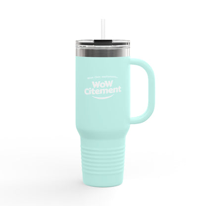 Wowcitement Insulated Travel Mug - Perfect for Coffee Lovers, On-the-Go Hydration, Gift for Travelers, BPA-Free, 40oz