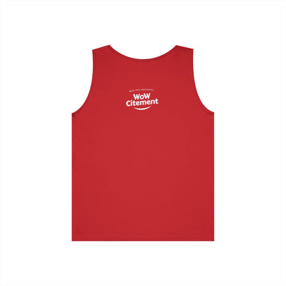 WoWcitement Unisex Cotton Tank Top - Fun Summer Wear, Gift for Friends, Motivational Apparel, Casual Day Out, Beach Wear, Workout Top