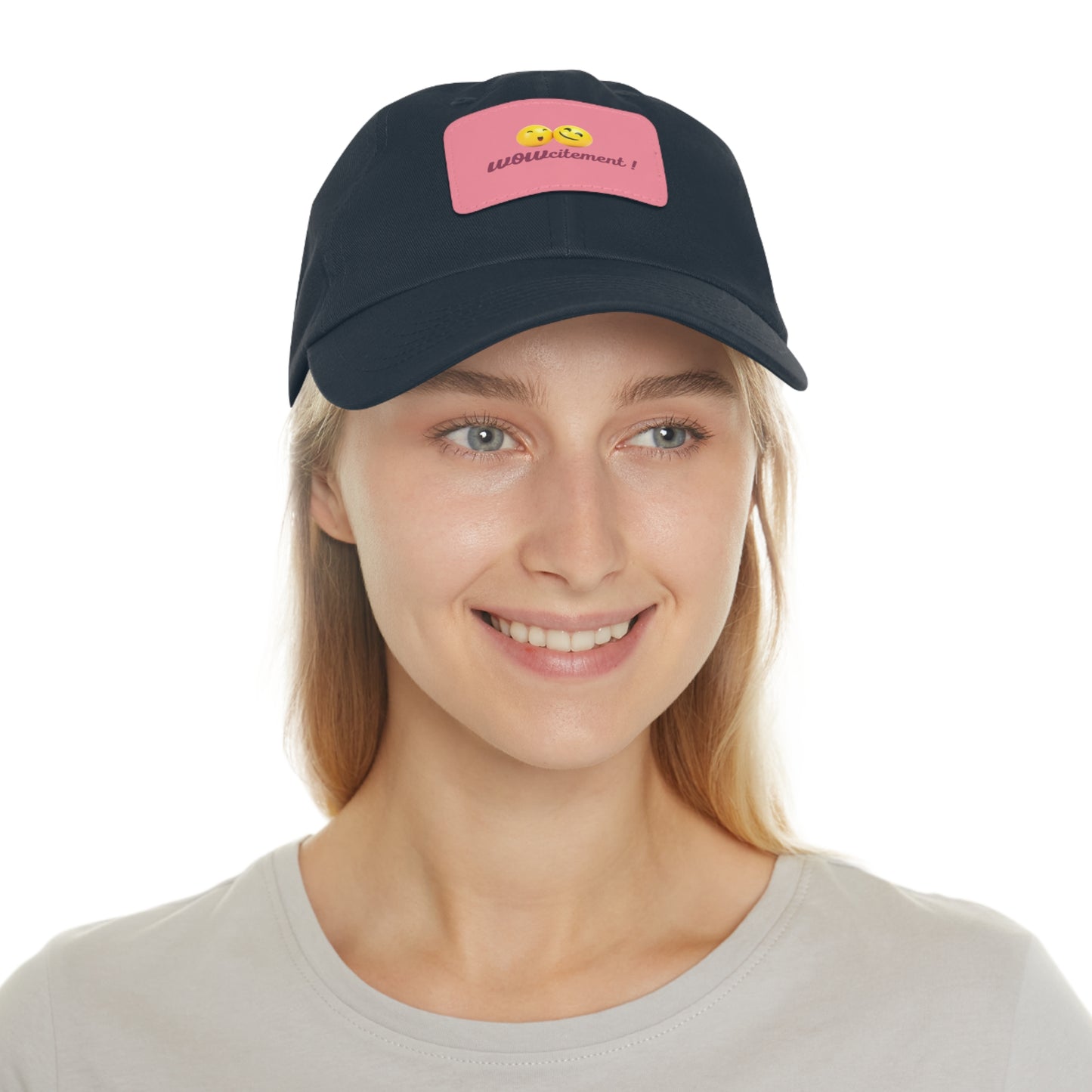 Wowcitement Dad Hat with Leather Patch (Rectangle)