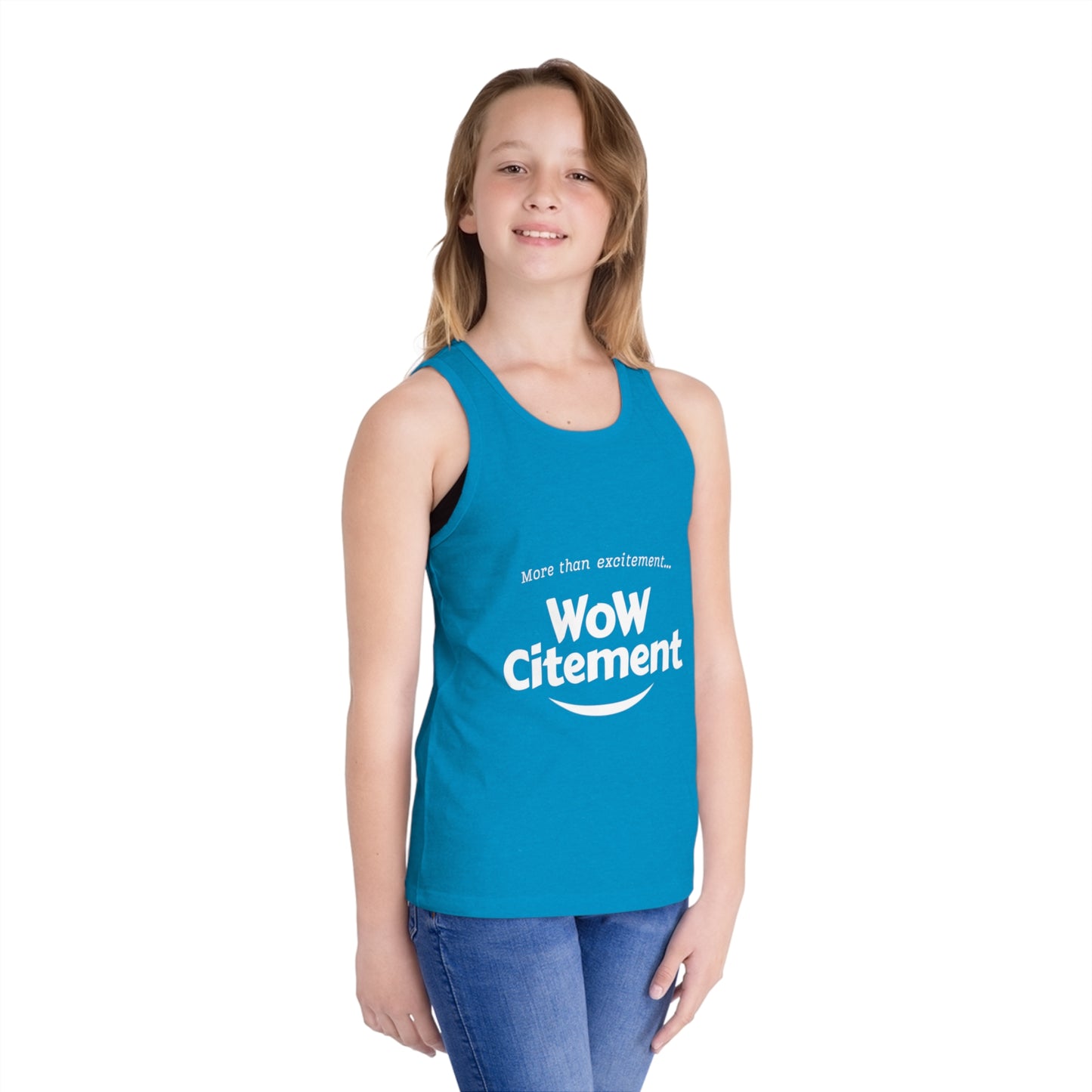 Wowcitement Kid's Jersey Tank Top - Fun Summer Tee, Birthday Gift, Playwear, Casual Outfit, Activewear for Kids