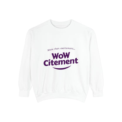 Summer Vibes Wowcitement Unisex Garment-Dyed Sweatshirt- Perfect for Beach Lovers and Summer Celebrations