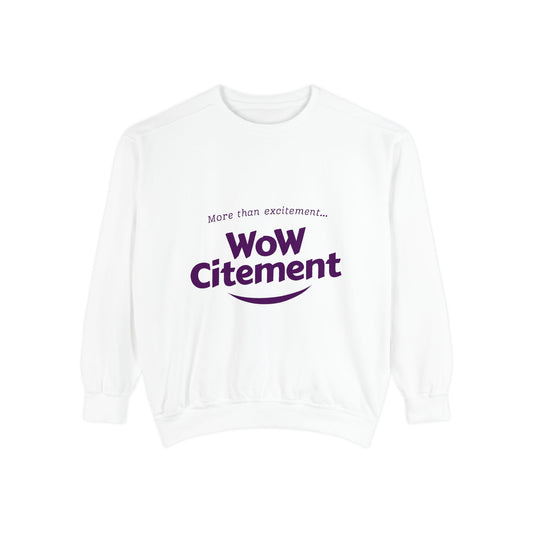 Summer Vibes Wowcitement Unisex Garment-Dyed Sweatshirt- Perfect for Beach Lovers and Summer Celebrations