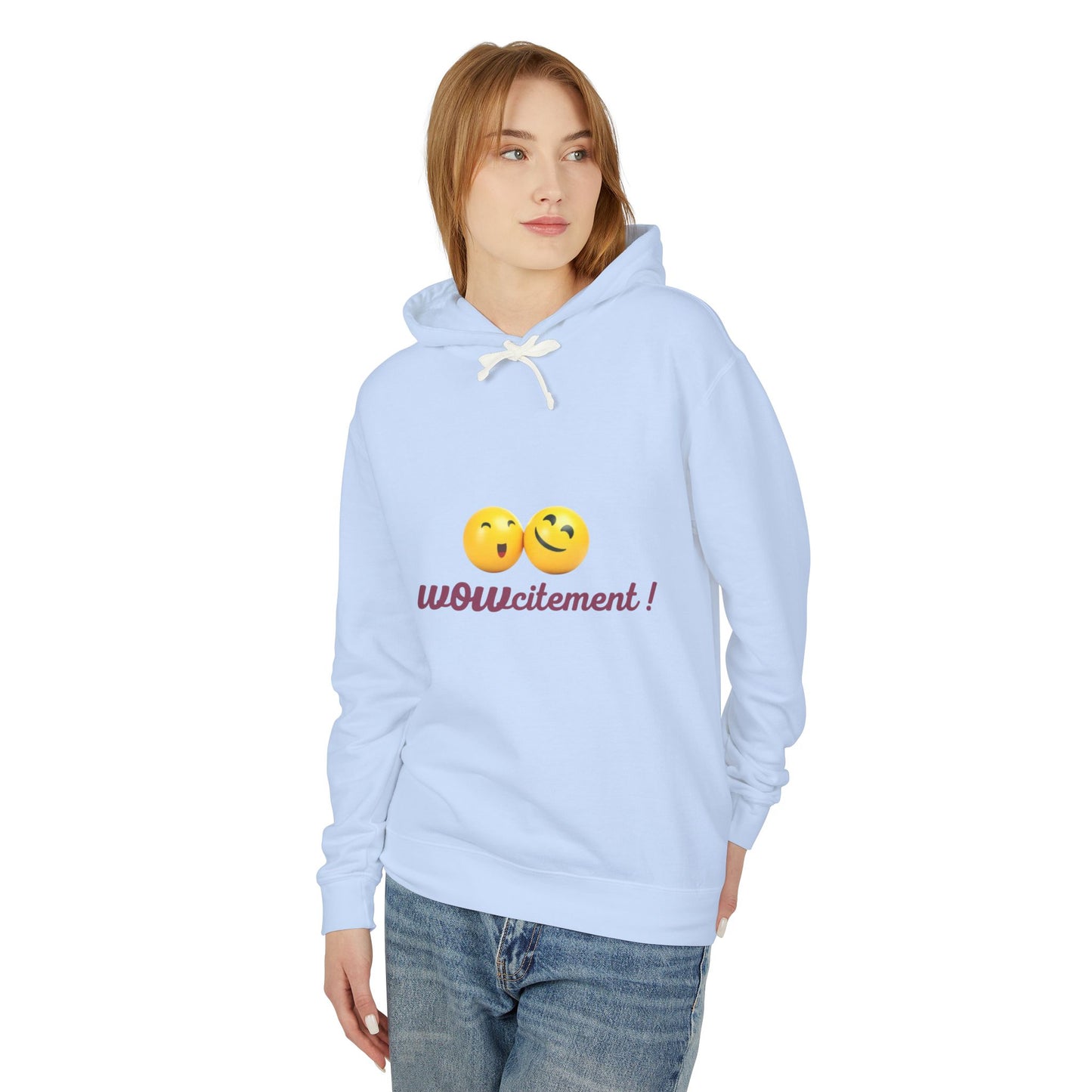 Wowcitement Unisex Lightweight Hooded Sweatshirt